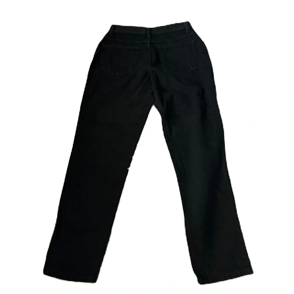 Vintage Wrangler Black High Rise Jeans Waist Sz 10 29” Inseam Mom Denim